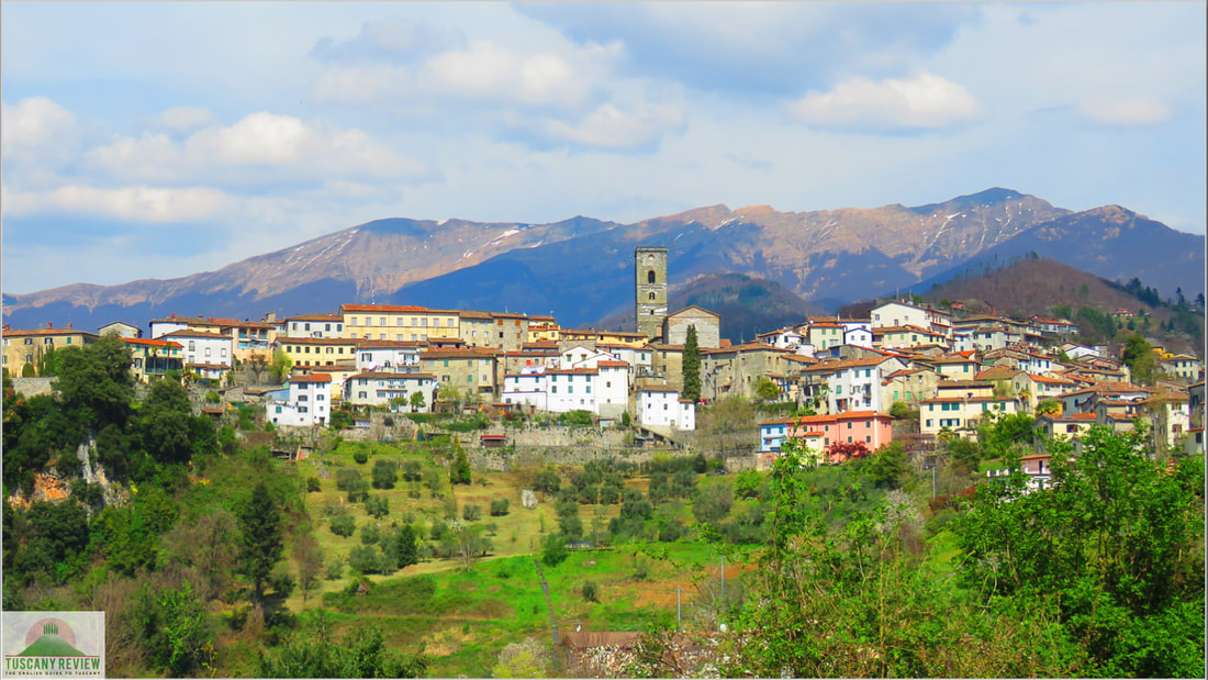 Coreglia Antelminelli village in the Tuscan Apennines